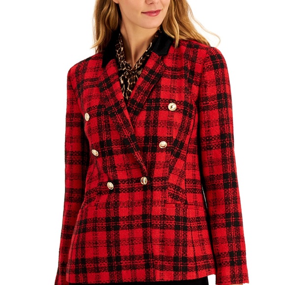 CHARTER CLUB
Plaid Tweed Blazer - Picture 4 of 8